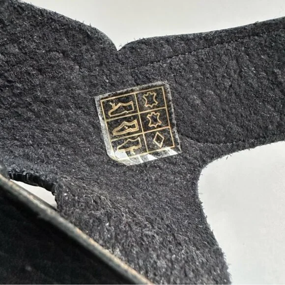 Pedro Garcia Black Pebbled Leather Sandals 4.25 Inch Heel - Size EU 39 (US 8) - Picture 16 of 17